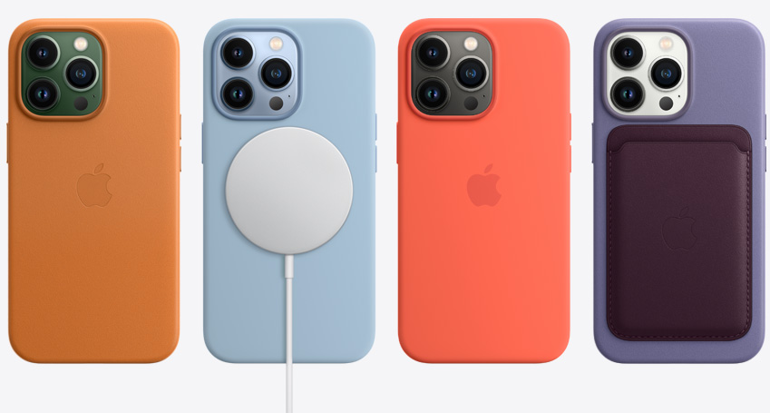 Snap on a magnetic case, wallet, or both. And get faster wireless charging.